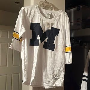 NWT VS PINK U of M Jersey.  M